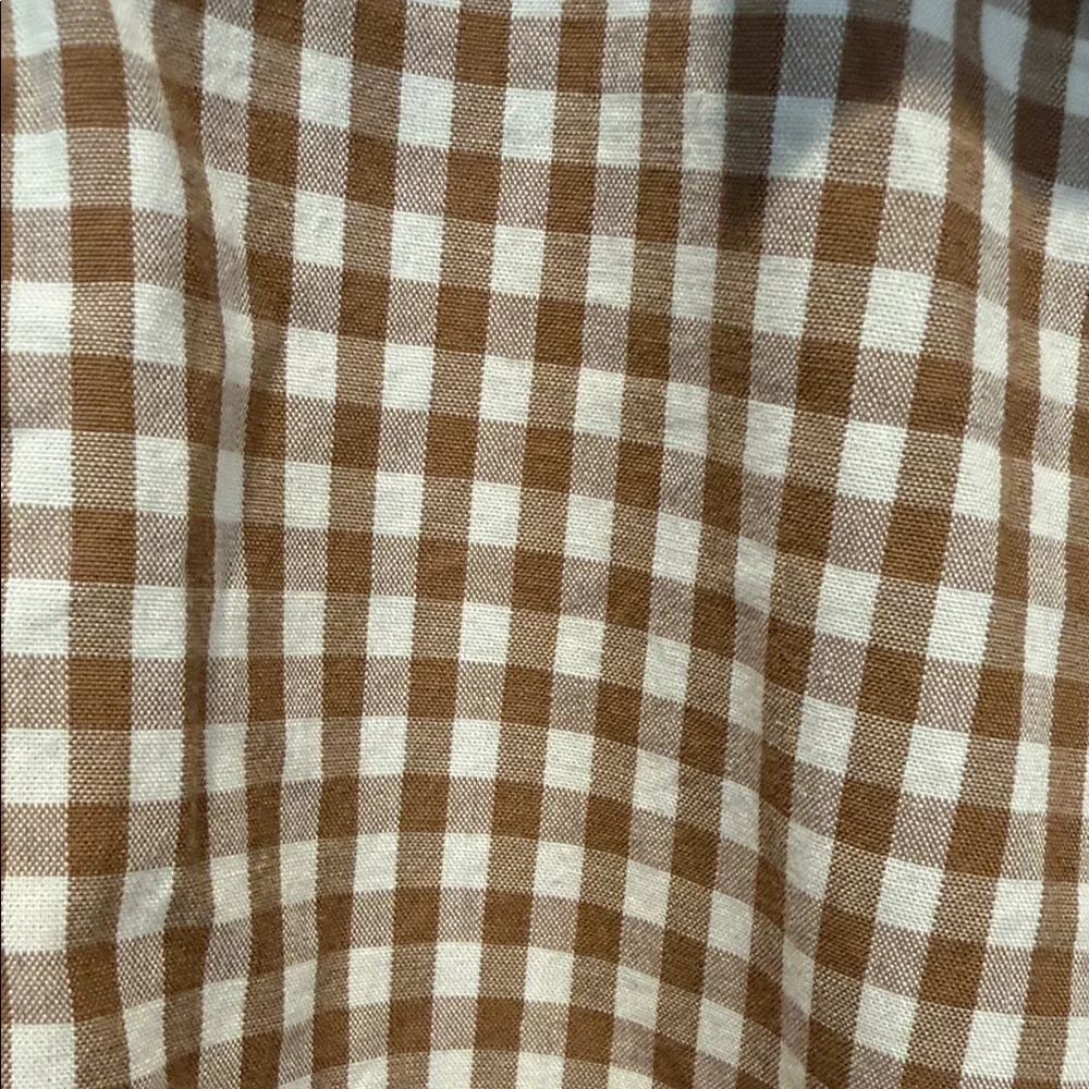 The North Face Brown Gingham Lightweight Shirt Jacket